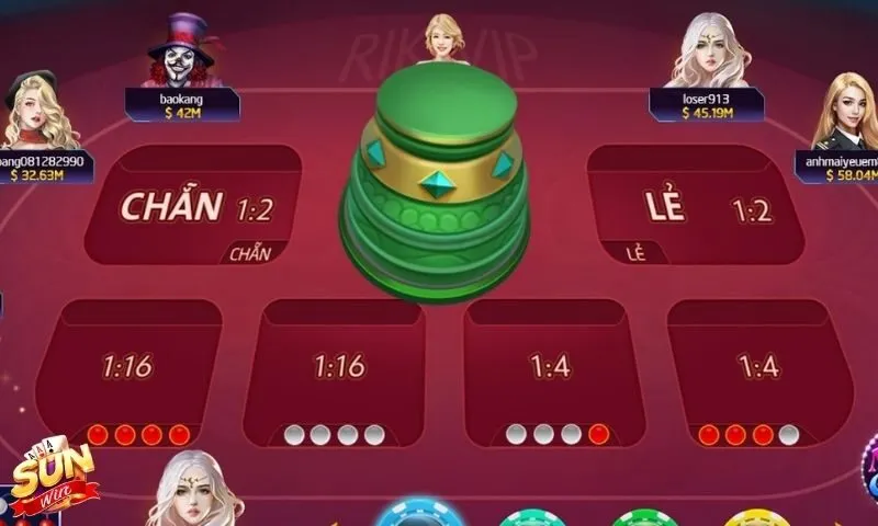 Luật về các vật dụng chơi trong xóc đĩa