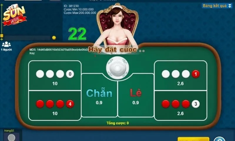 Luật chơi xóc đĩa: Các cửa cược trong game