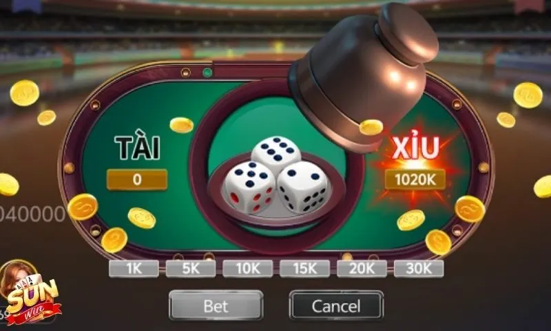 Các loại cược trong tài xỉu nổ hũ